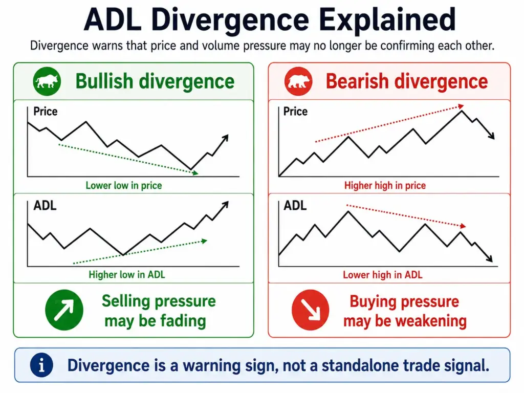 ADL divergence chart examples