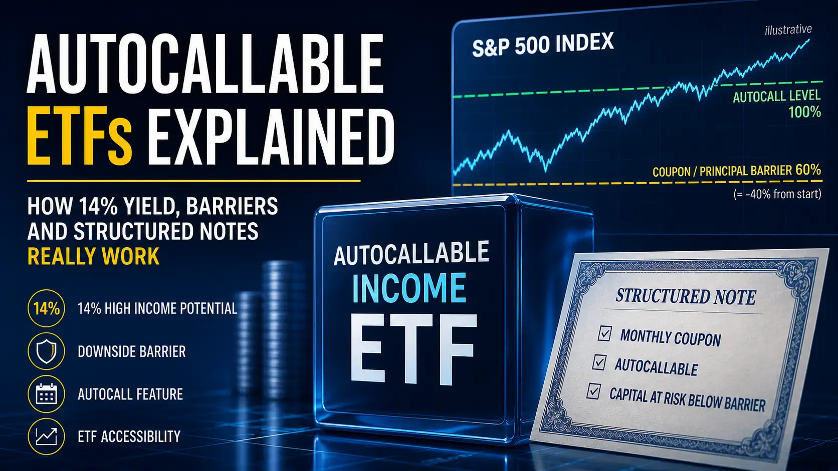 Autocallable ETFs Explained: How 14% Yield, Barriers and Structured Notes Really Work